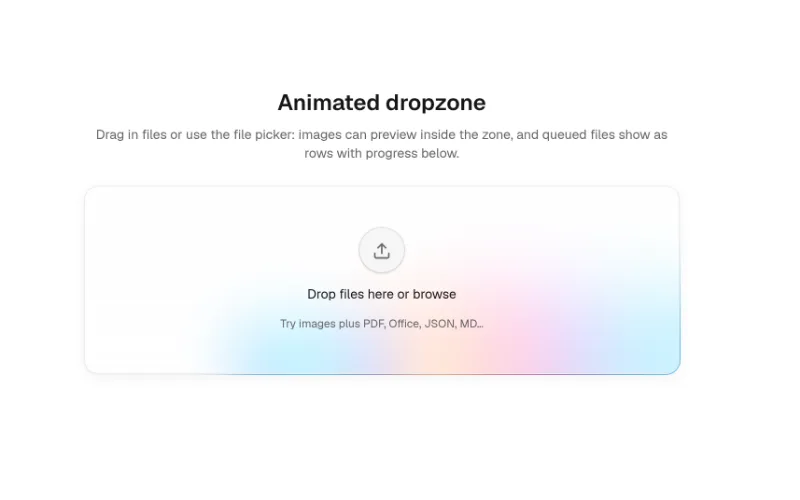 Halo Dropzone preview