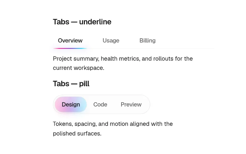 Halo Tabs preview