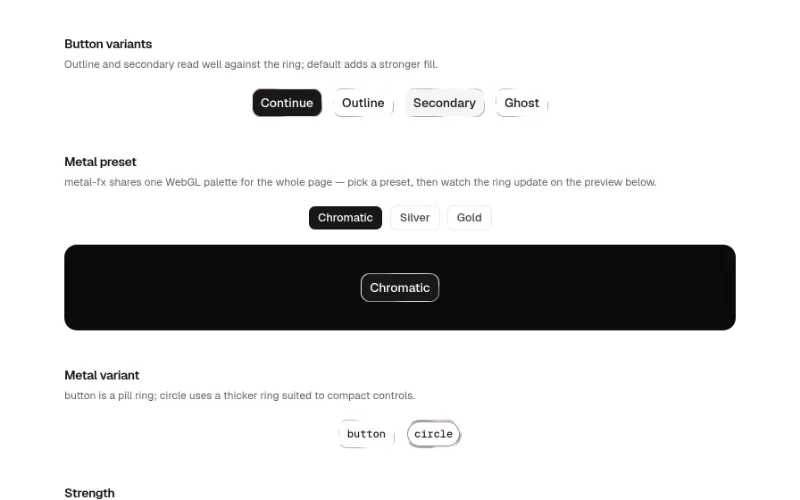 Metal Button preview