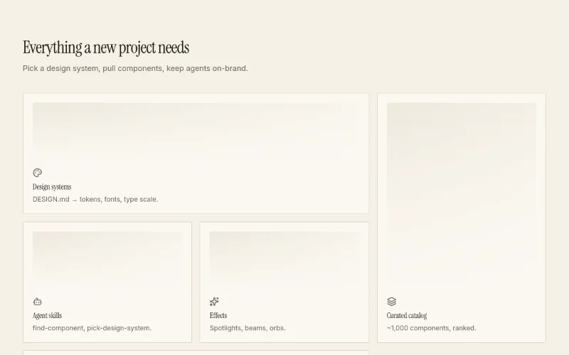 Features · Bento preview