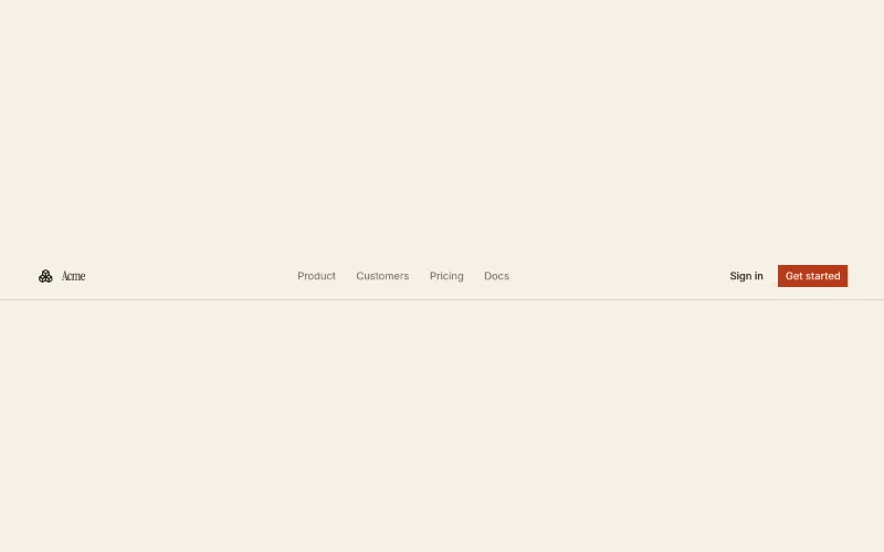 Navbar preview
