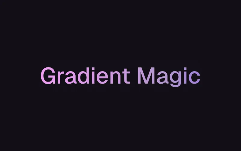 Gradient Text preview