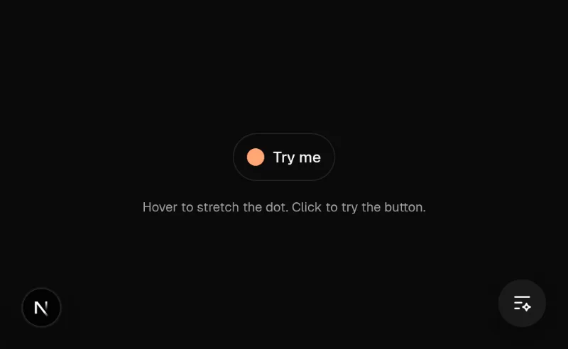 Dot Morph Button preview
